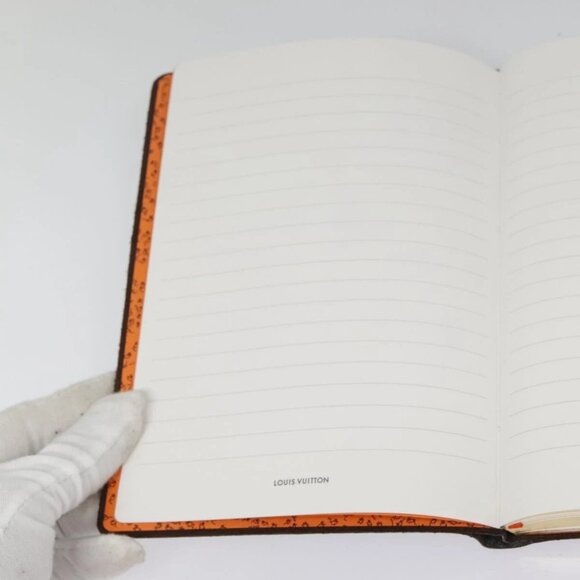 LOUIS VUITTON Catgram Cayenne Clemence Note Cover Orange GI0358 LV Auth 92886 - Picture 14 of 16